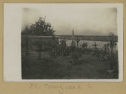 COURGIVAUX. Cimetière, tombes de soldats 1914.