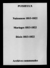 Puisieulx. Naissances, mariages, décès 1813-1822