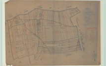 Saint-Mard-sur-Auve (51498). Section B1 échelle 1/2500, plan mis à jour pour 1933, plan non régulier (calque)