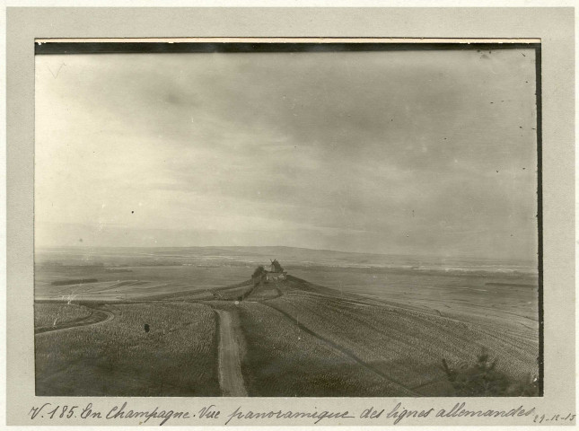 En Champagne. Sillery. Entonnoir de la ferme d'Alger (Marne), 29 décembre 1915.