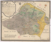 Plan du village et terroir d'Hermonville et des hameaux et terroirs de Marzilly et Toussicourt (1762), Pierre Villain