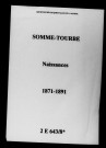 Somme-Tourbe. Naissances 1871-1891