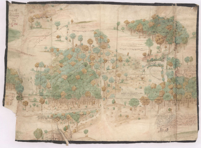 Carte des bois de Buisson-le-Comte (1547)