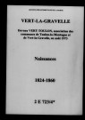 Vert-la-Gravelle. Naissances 1824-1860