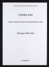 Conflans. Mariages 1893-1912