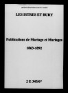 Istres-et-Bury (Les). Publications de mariage, mariages 1863-1892