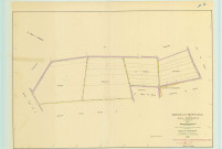 Bourgogne-Fresne (51075). Section X1 échelle 1/2000, plan remembré pour 1956, plan régulier (papier).