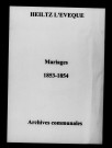 Heiltz-l'Évêque. Mariages 1853-1854