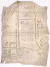 Plan de la seigneurie foncière de l'abbaye St-Pierre-les-Dames (s.d.) vers XVIe-XVIIe s.