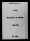 Athis. Publications de mariage 1852-1901