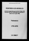 Perthes-lès-Hurlus. Naissances 1793-1870
