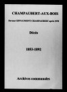 Champaubert-aux-Bois. Décès 1853-1892