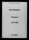 Montépreux. Naissances an XI-1862
