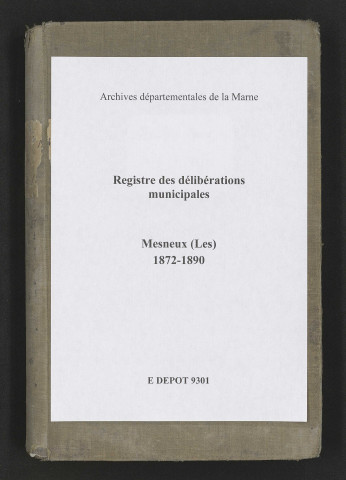 Délibérations municipales.