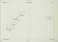 Aigny (51003). Section ZH ZI échelle 1/2000, plan remembré pour 1986 (extension sur ZI), plan régulier (calque)