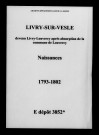 Livry-sur-Vesle. Naissances 1793-1862