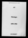 Ay. Mariages 1893-1902