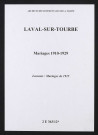Laval-sur-Tourbe. Mariages 1910-1929