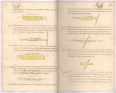 Arpentages et plans de pièces de terre sur le terroir de Ruffy, lieux-dits La Longe du Creys, Le Creys et la Naue Cruchotin (1759)