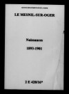 Mesnil-sur-Oger (Le). Naissances 1893-1901