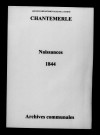 Chantemerle. Naissances 1844