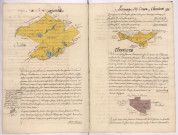 Arpentages et plans de pièces de terre sur les terroirs de Doux, Coucy et Chevrières (1761)