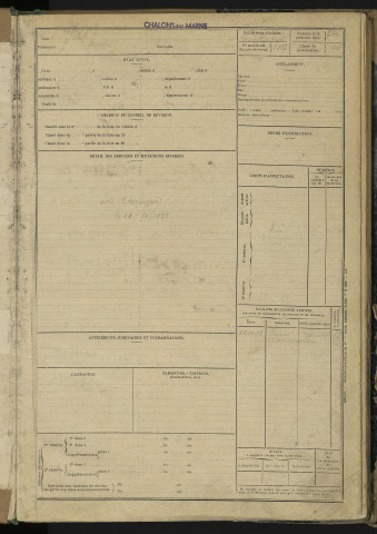 Liste matricule des volontaires et des étrangers à la subdivision, n°745-846