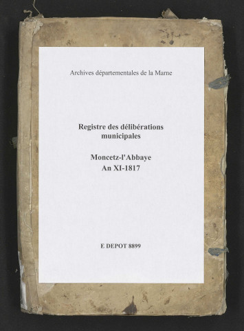 Délibérations municipales.