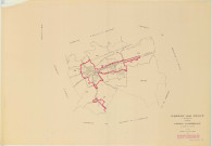 Pargny-sur-Saulx (51423). Tableau d'assemblage échelle 1/10000, plan mis à jour pour 1962 (contient le tracé du périmètre d'agglomération du recensement population 1968), plan non régulier (papier)