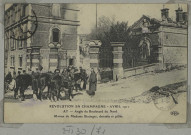 AY. Révolution en Champagne - Avril 1911. Angle du Boulevard du Nord. Maison de madame Bissinger, détruite et pillée.
E. L. D.Sans date