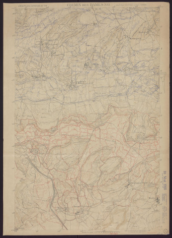 Chemin des Dames N. O.
Service géographique de l'Armée].1918