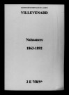 Villevenard. Naissances 1863-1892