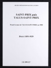 Saint-Prix. Décès 1893-1929