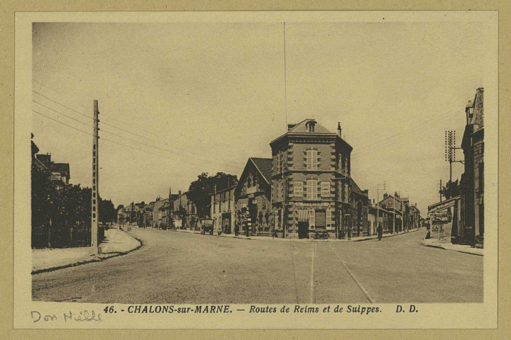 CHÂLONS-EN-CHAMPAGNE. 46- Route de Reims et de Suippes. Mirecourt Delboy Daniel. Sans date 