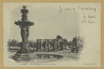 REIMS. 23. La Fontaine et la Porte de Mars / N.D. Phot. ; Établissements photographiques de Neurdein frères, Paris.