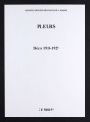 Pleurs. Décès 1913-1929