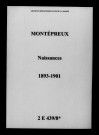 Montépreux. Naissances 1893-1901
