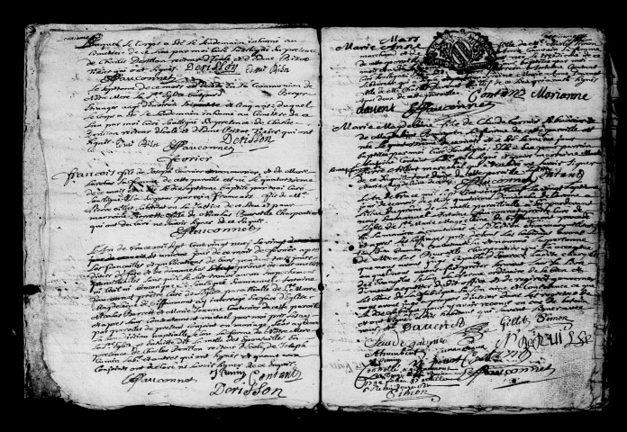 Giffaumont. Baptêmes, mariages, sépultures 1729-1759
