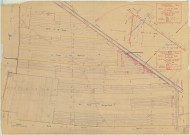 Fagnières (51242). Section D1 D2 échelle 1/1250, plan mis à jour pour 1938 (contient section D2), plan non régulier (papier)