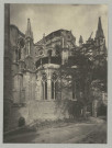REIMS. Cathédrale de Reims. Abside au sud-est après reprise des fenêtres basses.
