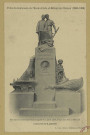 CHÂLONS-EN-CHAMPAGNE. Fêtes du centenaire de l'École d'Arts et Métiers de Châlons (1806-1906). Monument commémoratif inauguré le 3 juin 1906, place des Arts et Métiers. Châlons-sur-Marne.
Châlons-sur-MarneL. Coëx.Sans date