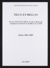 Tilloy-et-Bellay. Décès 1892-1909