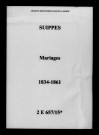 Suippes. Mariages 1834-1861