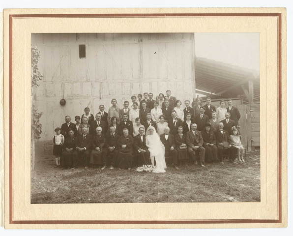 Mariage, photographie de groupe