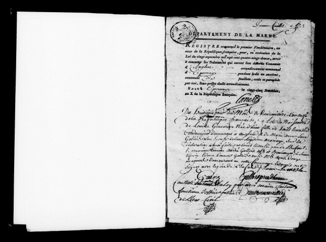 Anglure. Naissances an XI-1862