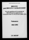 Brugny-Vaudancourt. Naissances 1863-1892