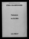 Fère-Champenoise. Naissances an XI-1816