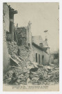REIMS. 45. Campagne de 1914. Bombardement de Reims. Rue de Mâcon (coin de la rue Saint-Yon). / Léon
Doucet. Reims : Jules Matot, 1915.
