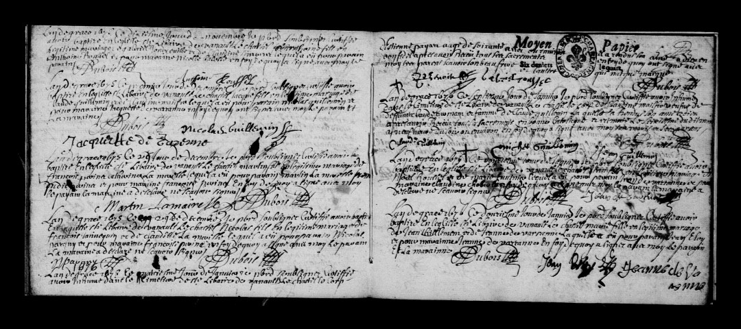 Vanault-le-Châtel. Baptêmes, mariages, sépultures 1676