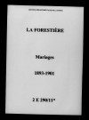 Forestière (La). Mariages 1893-1901